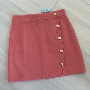 LOFT button detail skirt